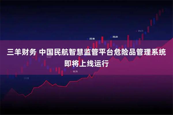 三羊财务 中国民航智慧监管平台危险品管理系统即将上线运行